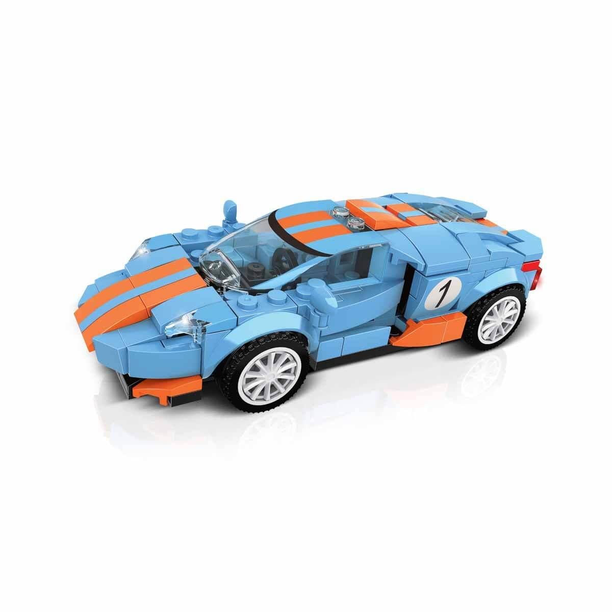Diğer Lego Setleri, Sunman, BLX Racing Yarış Arabaları C0314 92830 Mavi Turuncu Araba
