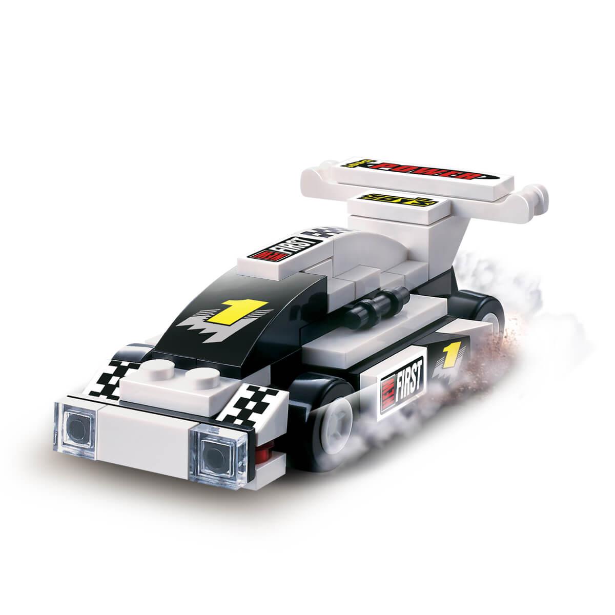 Diğer Lego Setleri, Sunman, BLX Racing Yarış Arabası Yapı Seti C0301A 92779 Gri