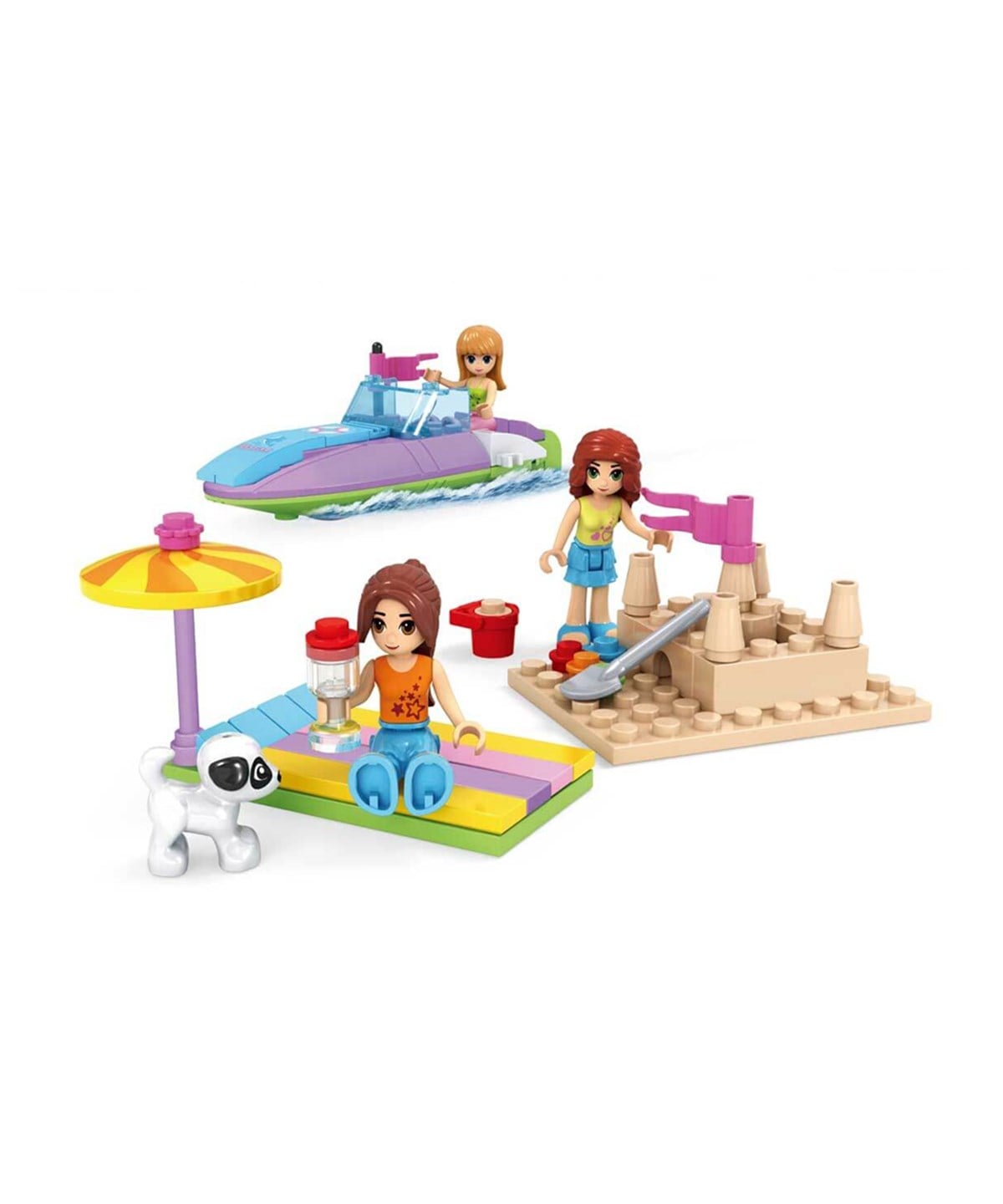 Diğer Lego Setleri, Sunman, BLX Sweet Girl Plaj Eğlencesi 24302 96 Parça Lego Seti