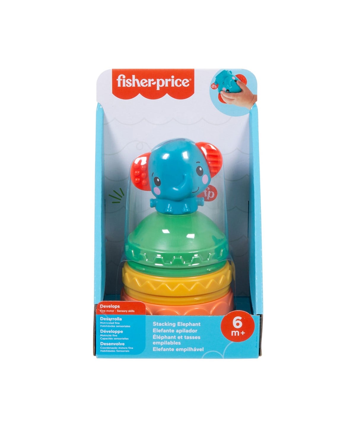 Dişlik ve Çıngıraklar, Fisher Price, Fisher Price Safari Arkadaşları Renkli Fil GWL66