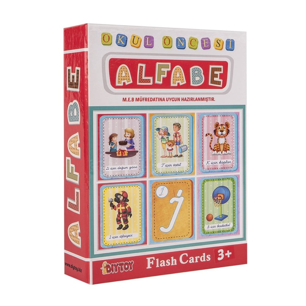 Eğitici Bebek Oyuncakları, Dıytoy, Diytoy Flash Cards Okul Öncesi Alfabe 1178