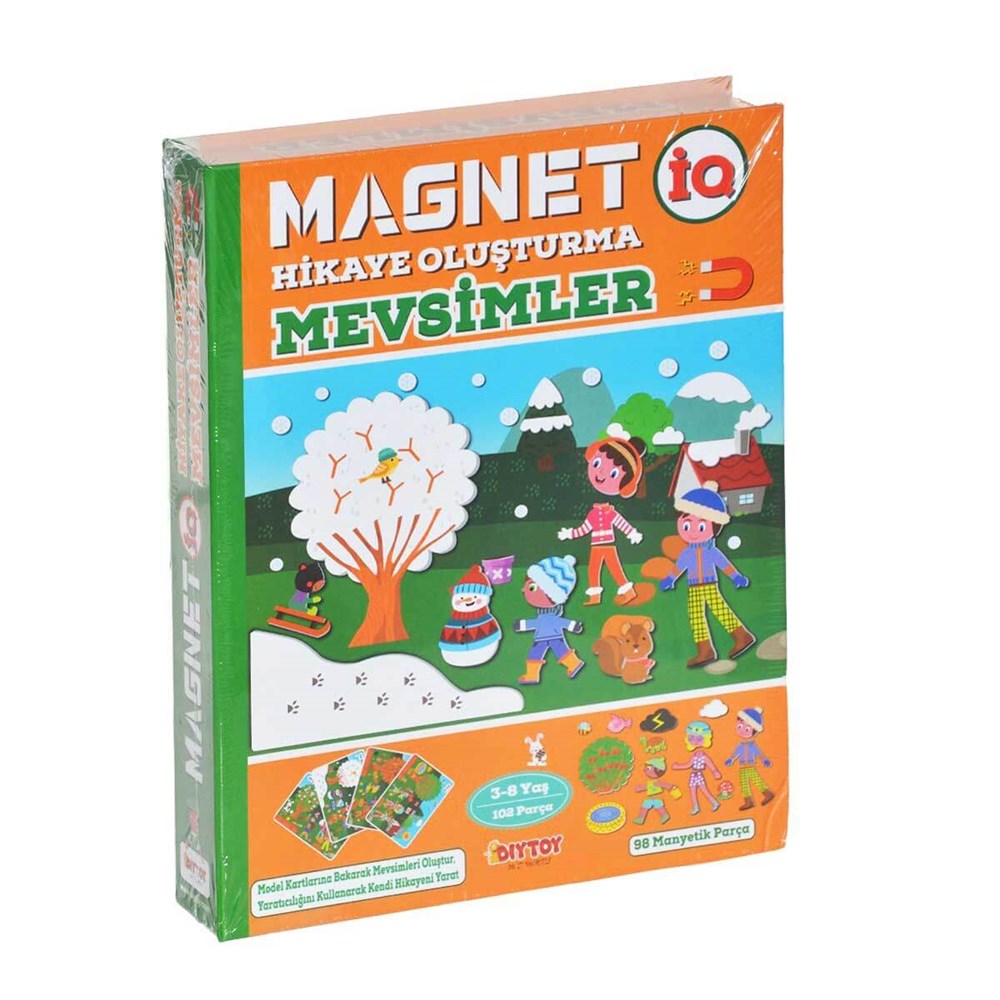 Eğitici Bebek Oyuncakları, Dıytoy, Dıytoy Magnet Hikaye Oluşturma Mevsimler 98 Manyetik Parça