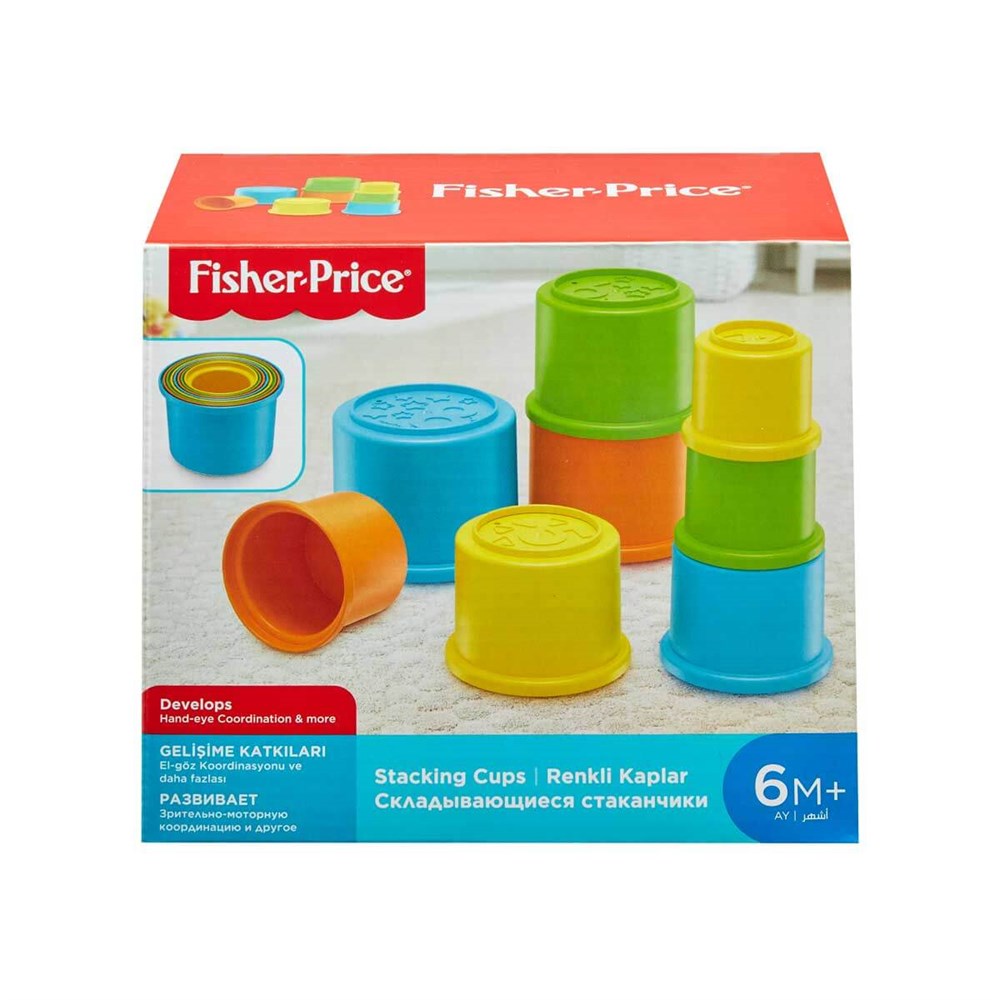 Eğitici Bebek Oyuncakları, Fisher Price, Fisher Price Renkli Kaplar GCM79