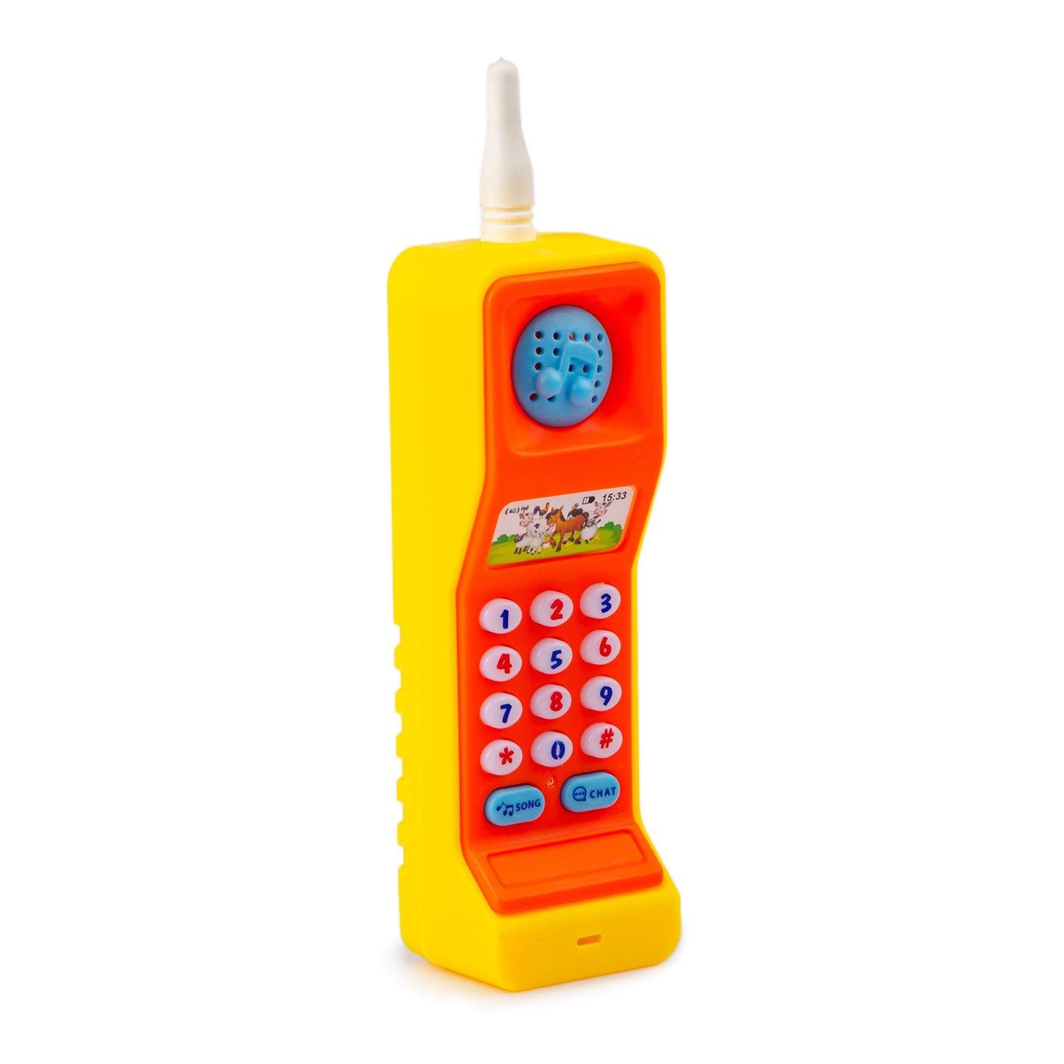 Eğitici Bebek Oyuncakları, KAYYUM OYUNCAK, Kayyum My Funny Sesli Işıklı Eğitici Telefon 00474 Sarı
