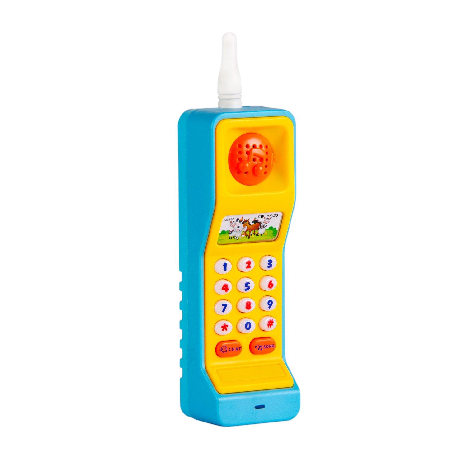 Eğitici Bebek Oyuncakları, KAYYUM OYUNCAK, Kayyum My Funny Sesli Işıklı Eğitici Telefon 00474 Mavi