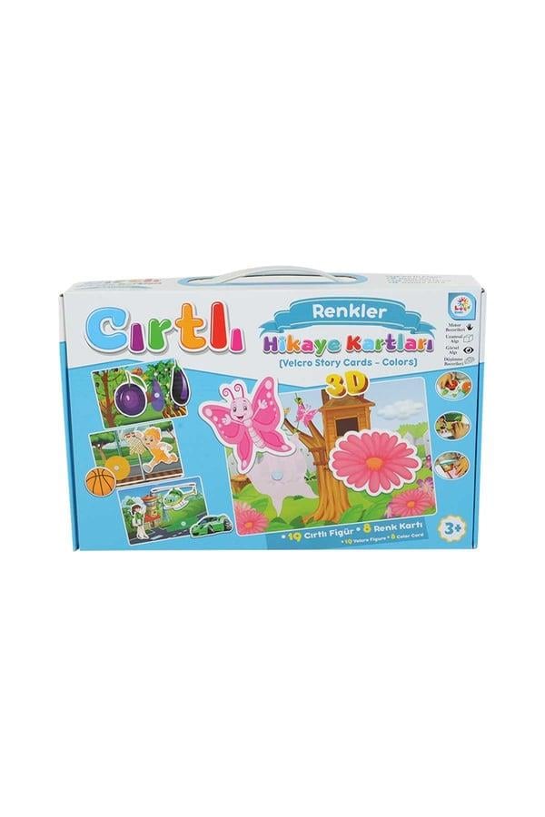 Eğitici Bebek Oyuncakları, Laço Kids, Laço Kids Cırtlı Hikaye Kartları Renkler LC7207