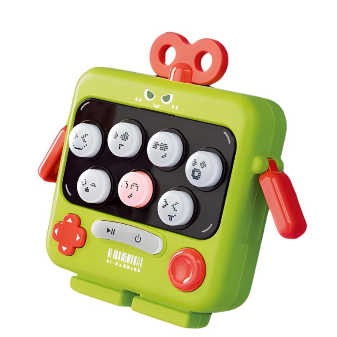 Eğitici Elektronik Oyuncaklar, MEGA OYUNCAK, Whack a Mole Sevimli Suratlar Zeka Oyunu 60803 Yeşil