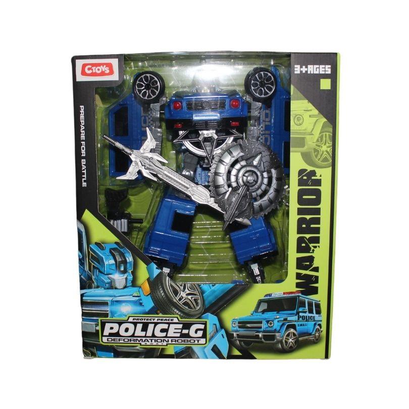 Eğitici Robotlar, Ceren, CTOY Polis Arabasına Dönüşebilen Robot 74502 Mavi