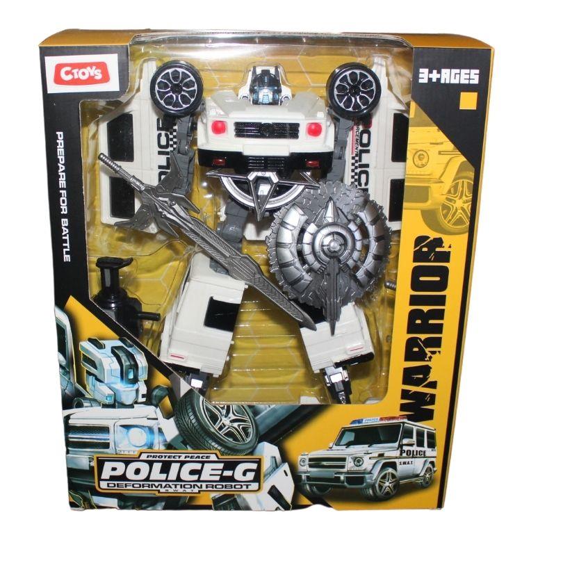 Eğitici Robotlar, Ceren, CTOY Polis Arabasına Dönüşebilen Robot 74502 Beyaz