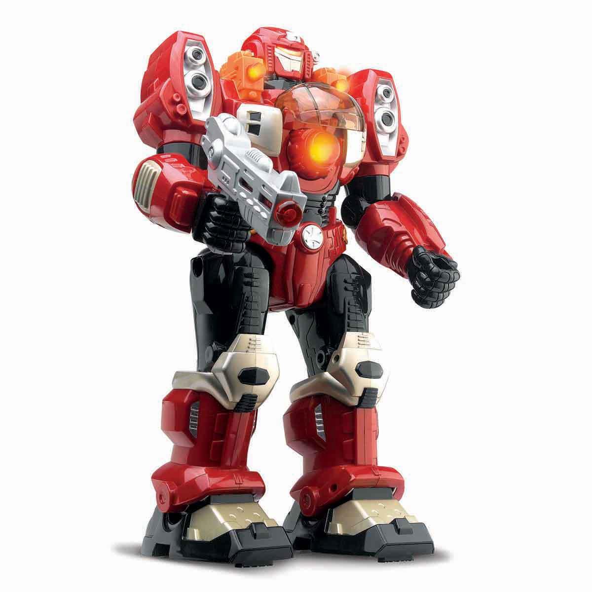 Eğitici Robotlar, Sunman, M.A.R.S. Sesli ve Işıklı Yürüyen Turbotron Robot 30 cm 06175 Kırmızı