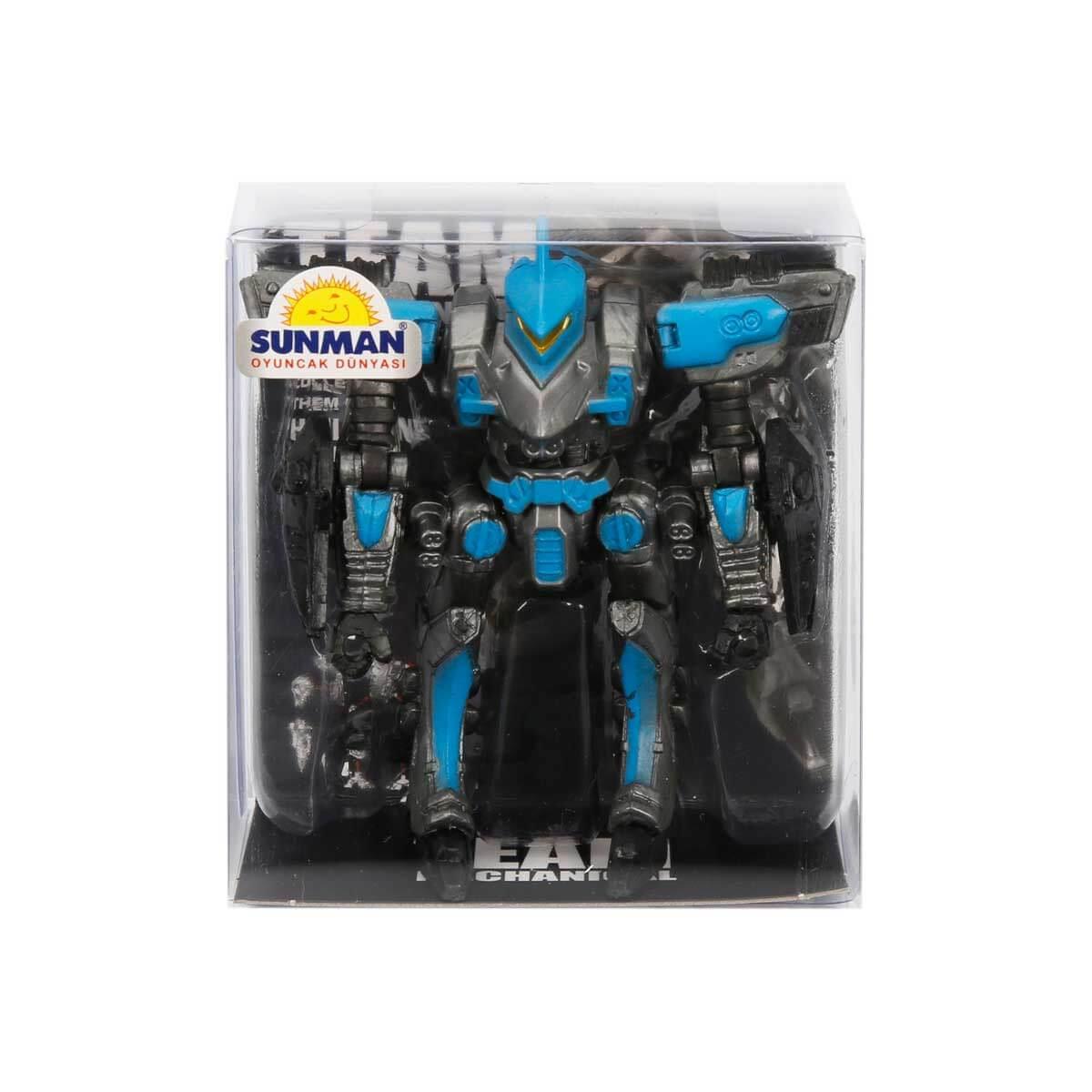 Eğitici Robotlar, Sunman, Mini Robot Figür 9 cm 23945 Mavi
