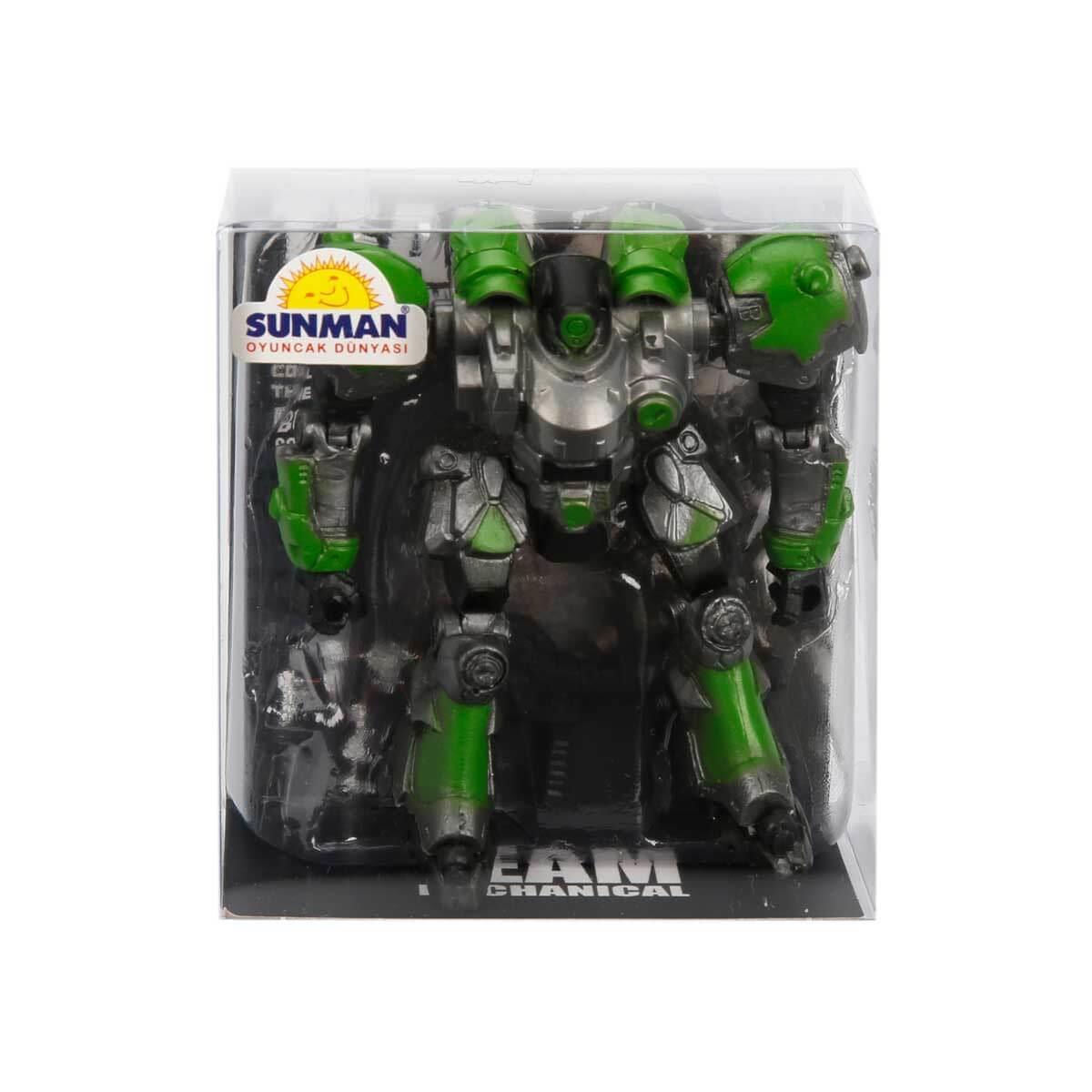 Eğitici Robotlar, Sunman, Mini Robot Figür 9 cm 23945 Yeşil