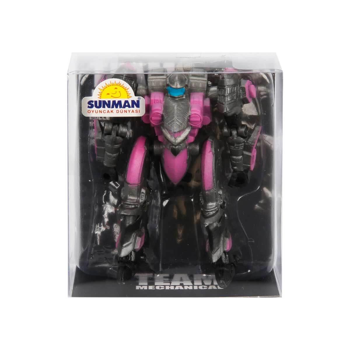 Eğitici Robotlar, Sunman, Mini Robot Figür 9 cm 23945 Pembe