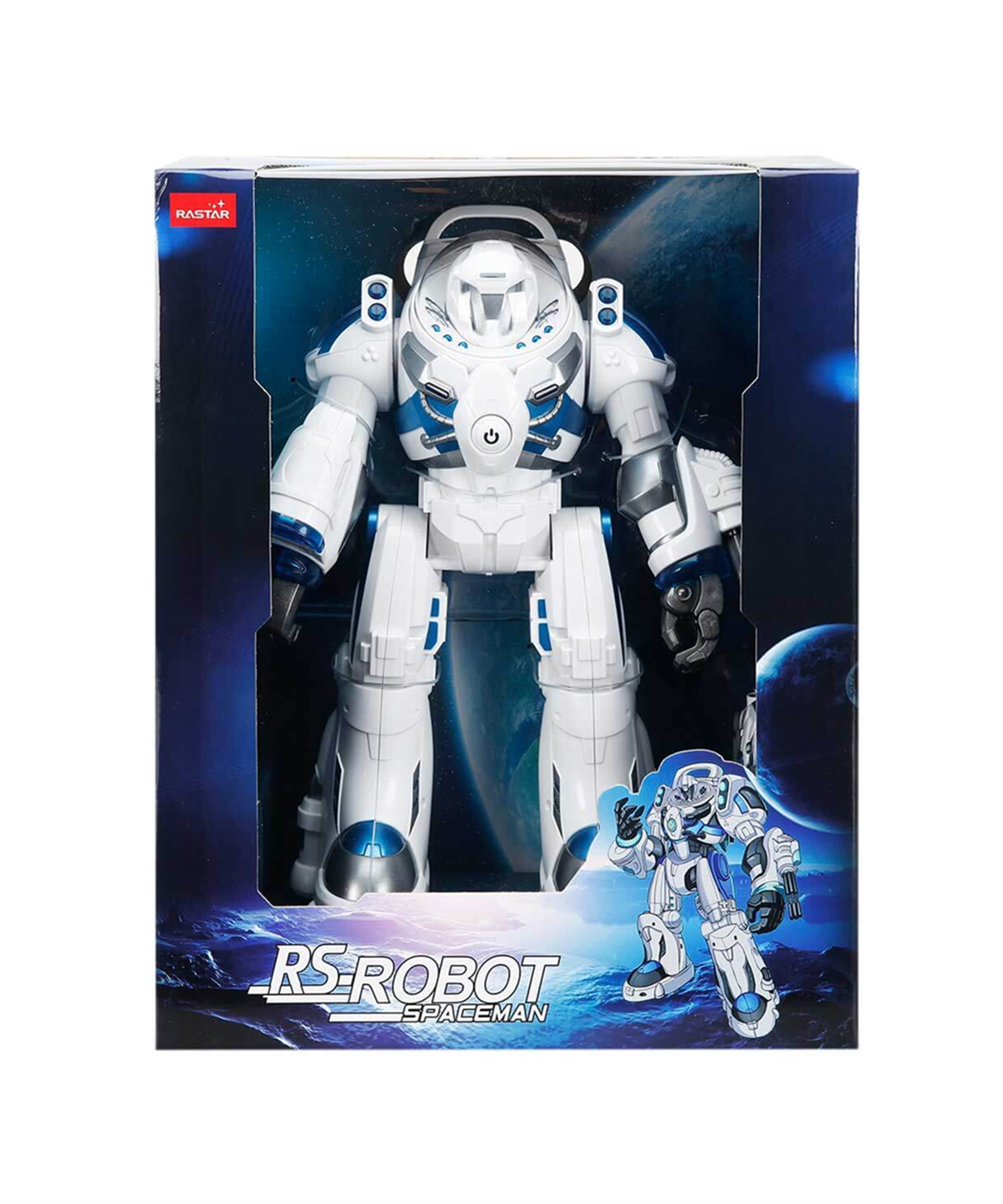Eğitici Robotlar, Sunman, Rastar Robot Spaceman Uzaktan Kumandalı Sesli ve Işıklı 11190 Beyaz