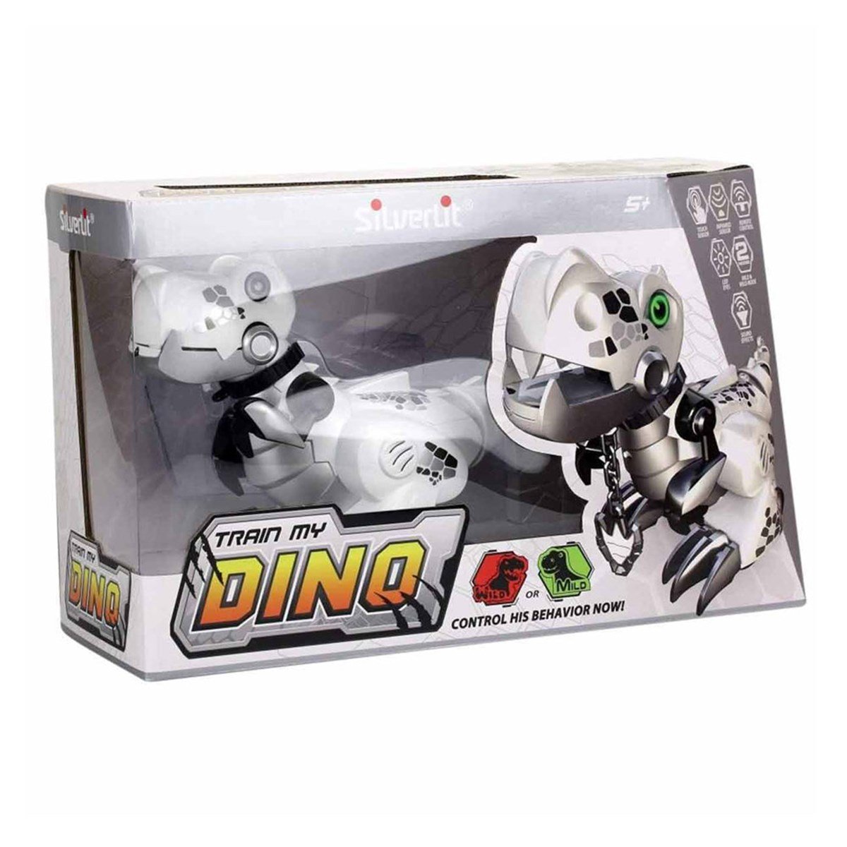 Eğitici Robotlar, SİLVERLİT, Silverlit Train My Dino Robot 884828 Beyaz