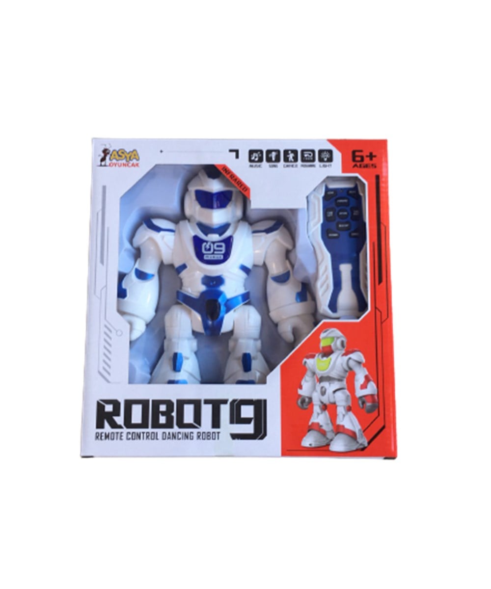 Eğitici Robotlar, Merkez Oyuncak, Uzaktan Kumandalı Sesli ve Işıklı Robot Mavi 13287