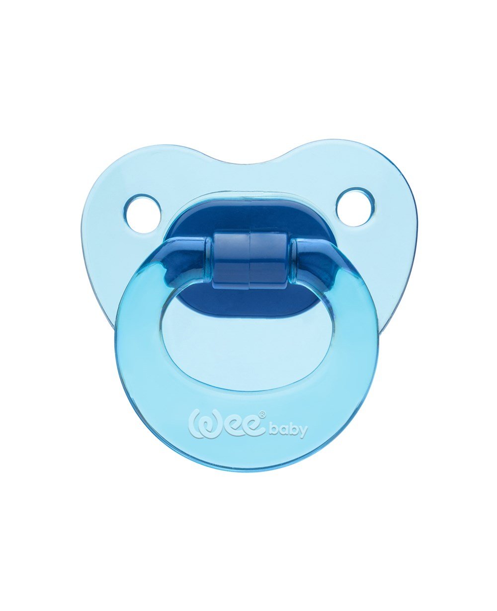 Emzik, WEE BABY, Wee Baby Akide Damaklı Emzik No:2 6-18Ay 112 Mavi