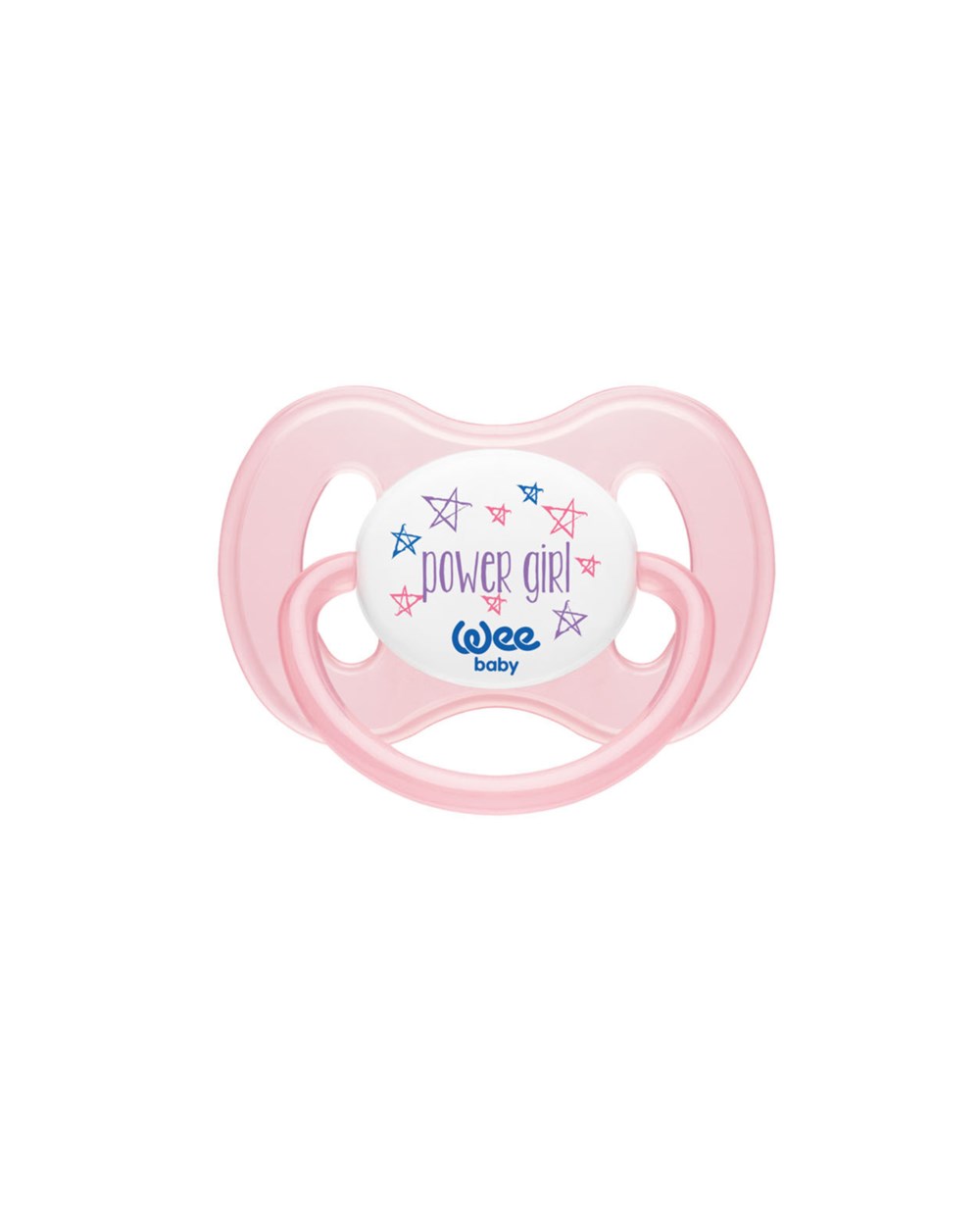 Emzik, WEE BABY, Wee Baby Damaklı Kelebek Emzik No:2 6-18Ay 159 Pembe