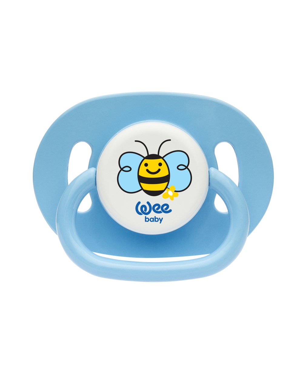 Emzik, WEE BABY, Wee Baby Oval Gövdeli Yuvarlak Uçlu Emzik No:2 830 Mavi