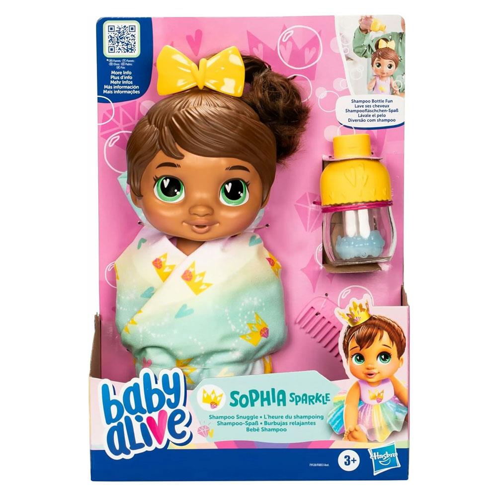 Et Bebekler, Baby Alive, Baby Alive Bebeğimler Şampuan Eğlencesi Esmer F9120