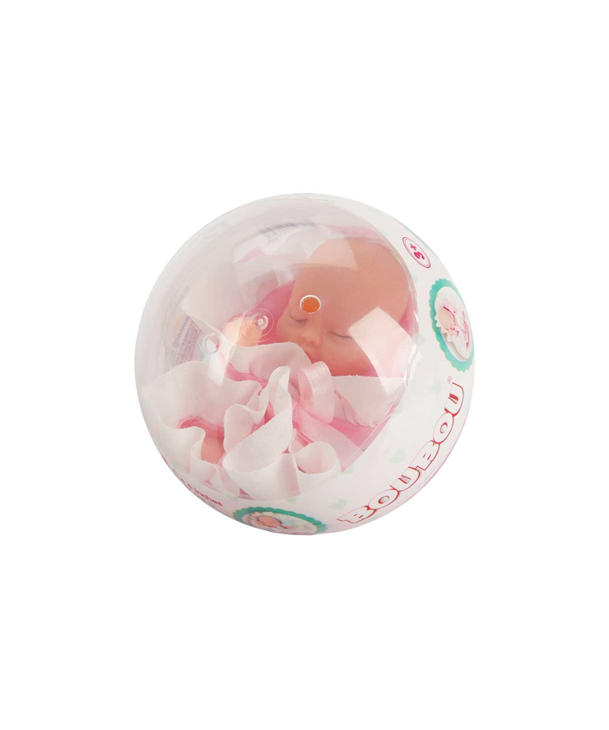Et Bebekler, Sunman, Boubou Yeni Doğan Bebeğim 12 cm 20395 Pembe