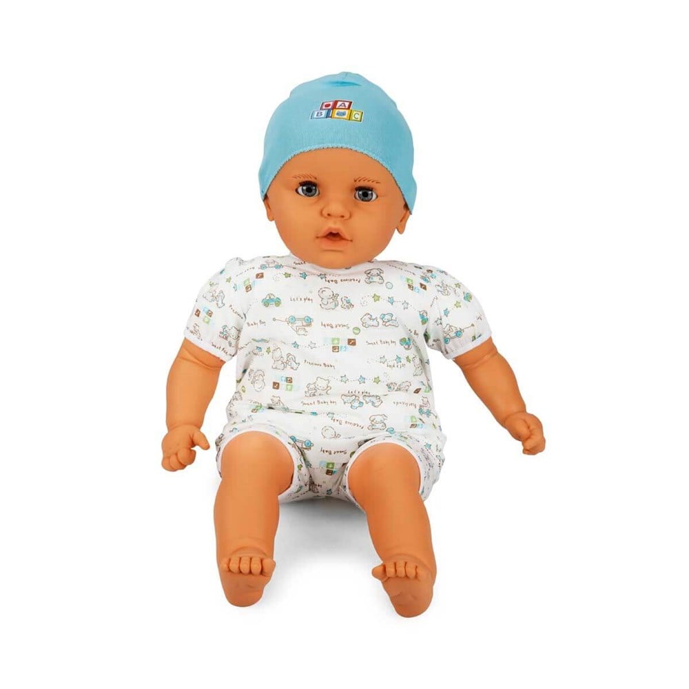 Et Bebekler, Sunman, Denis Bebek 60 cm Hayvan Desenli - Mavi Bere 22092