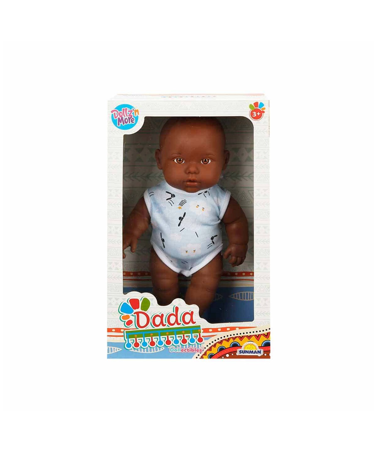 Et Bebekler, Sunman, Dollz n More Dada Bebek 35 cm 31667 Mavi Tulum