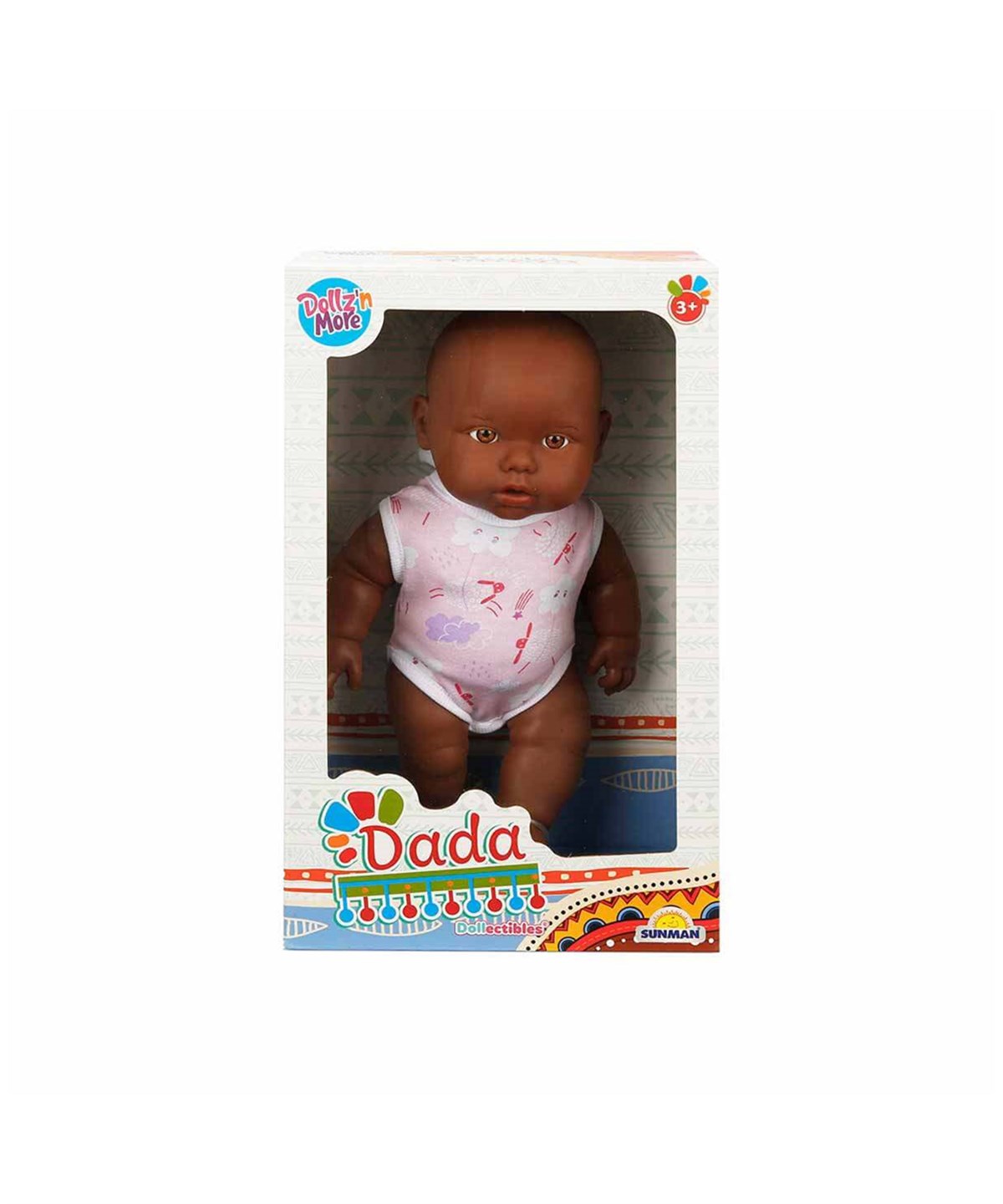 Et Bebekler, Sunman, Dollz n More Dada Bebek 35 cm 31667 Pembe Tulum