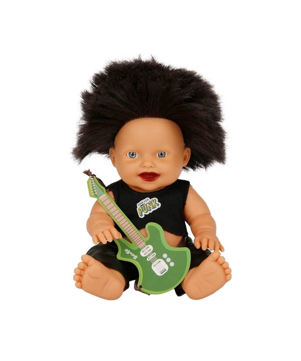 Et Bebekler, Sunman, Punk Nil Bebek 23 cm 23495 Siyah İki Kulak Saçlı