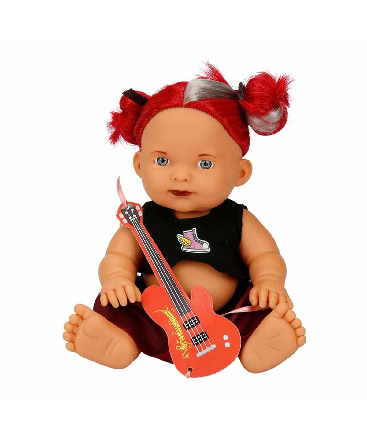 Et Bebekler, Sunman, Punk Nil Bebek 23 cm 23495 Kırmızı İki Kulak Saçlı