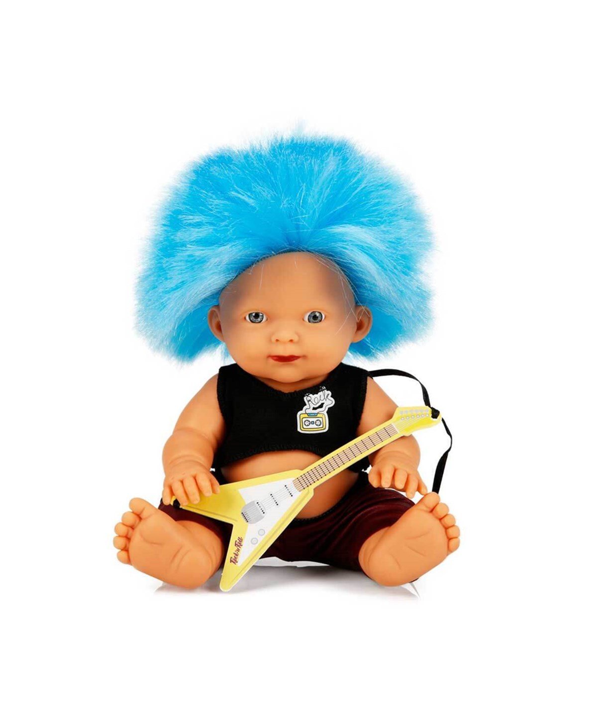 Et Bebekler, Sunman, Punk Nil Bebek 23 cm 23495 Mavi Kirpi Saç