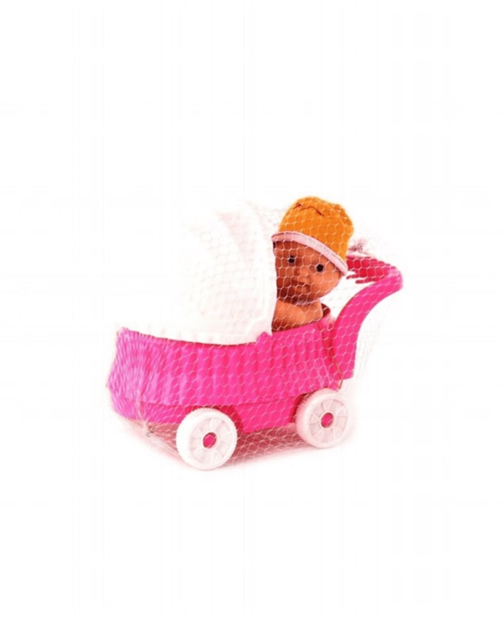 Et Bebekler, Efe Toys, Yataklı Pusetli Et Bebek Biberonlu - Filede