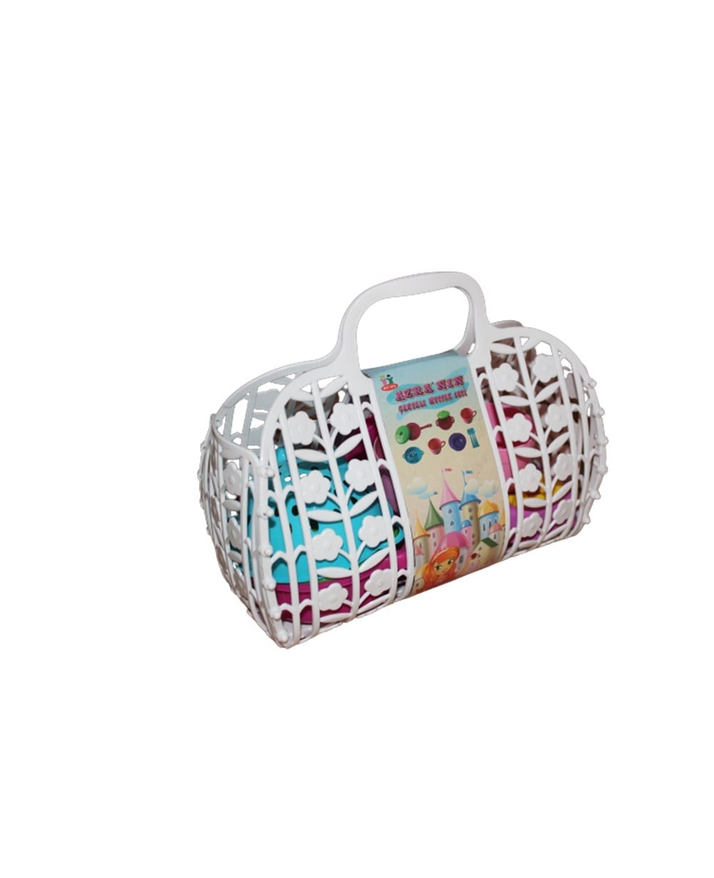Evcilik Aksesuarları, BEST TOYS, Azra'nın Çantalı Çay ve Mutfak Seti 66142 Beyaz 