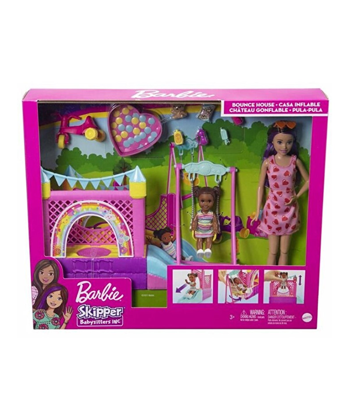 Evcilik Aksesuarları, Barbie, Barbie Bebek Bakıcısı Skipper Oyun Evi Seti HHB67