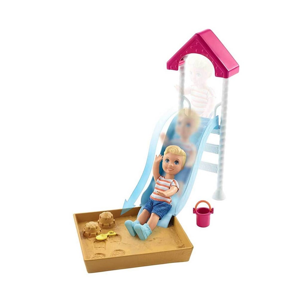 Evcilik Aksesuarları, Barbie, Barbie Bebek Bakıcılığı Oyun Seti FXG94 FXG96 Kaykay