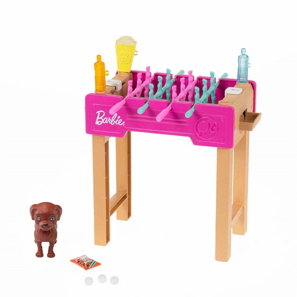 Evcilik Aksesuarları, Barbie, Barbie Ev Dekorasyon Setleri GRG75 GRG77 Oyun Gecesi