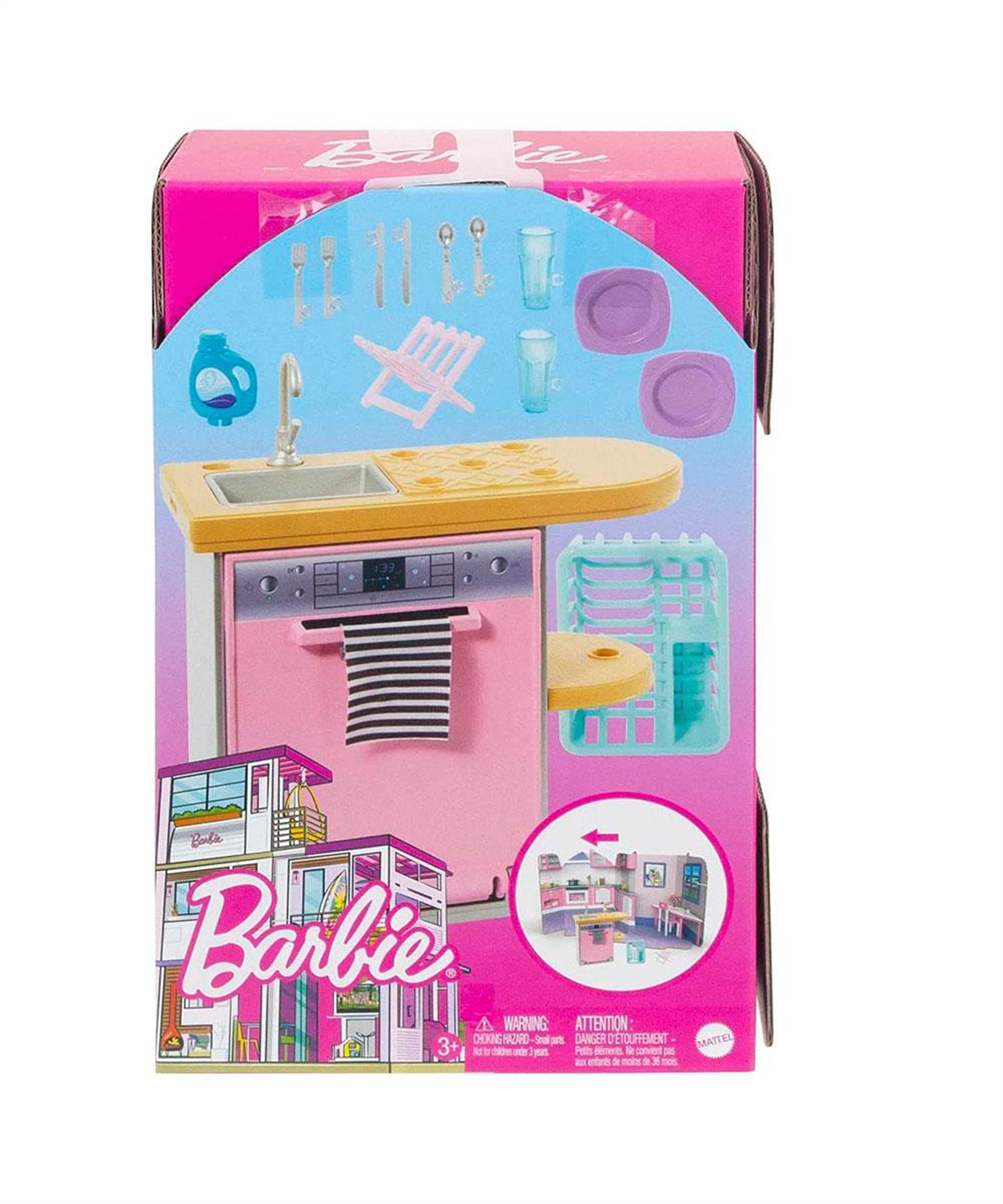 Evcilik Aksesuarları, Barbie, Barbie'nin Ev Dekorasyonu Oyun Setleri HJV32 HJV34