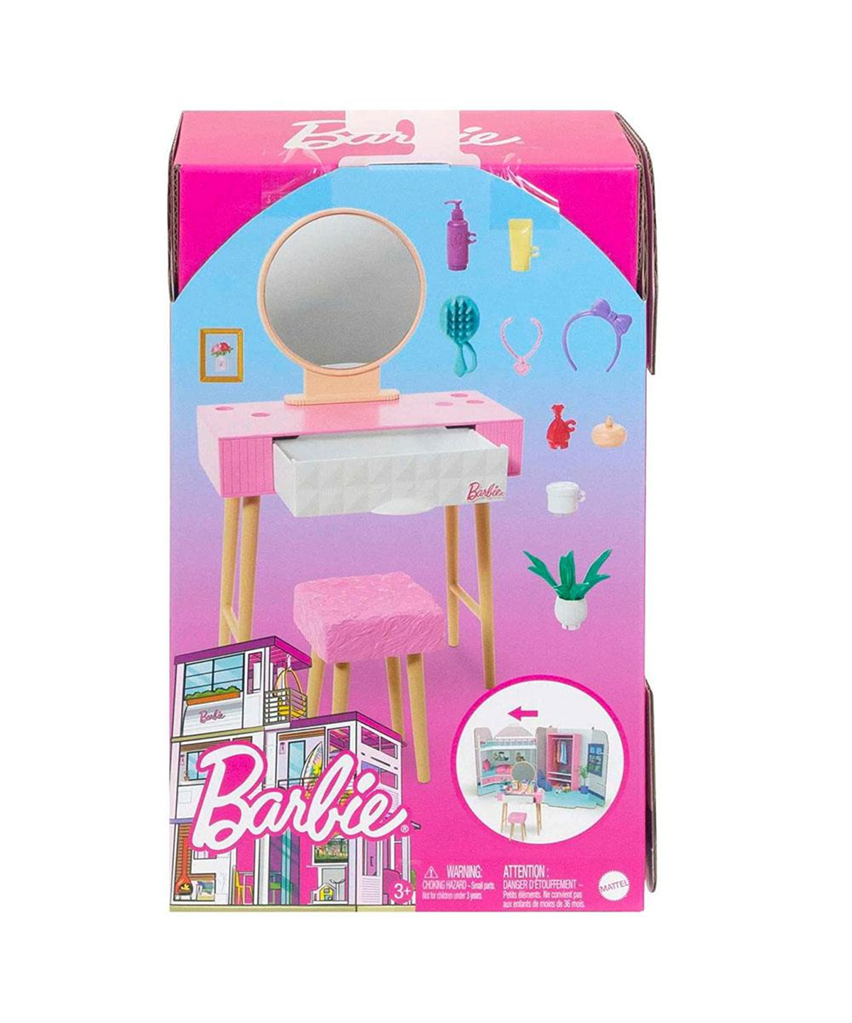 Evcilik Aksesuarları, Barbie, Barbie'nin Ev Dekorasyonu Oyun Setleri HJV32 HJV35