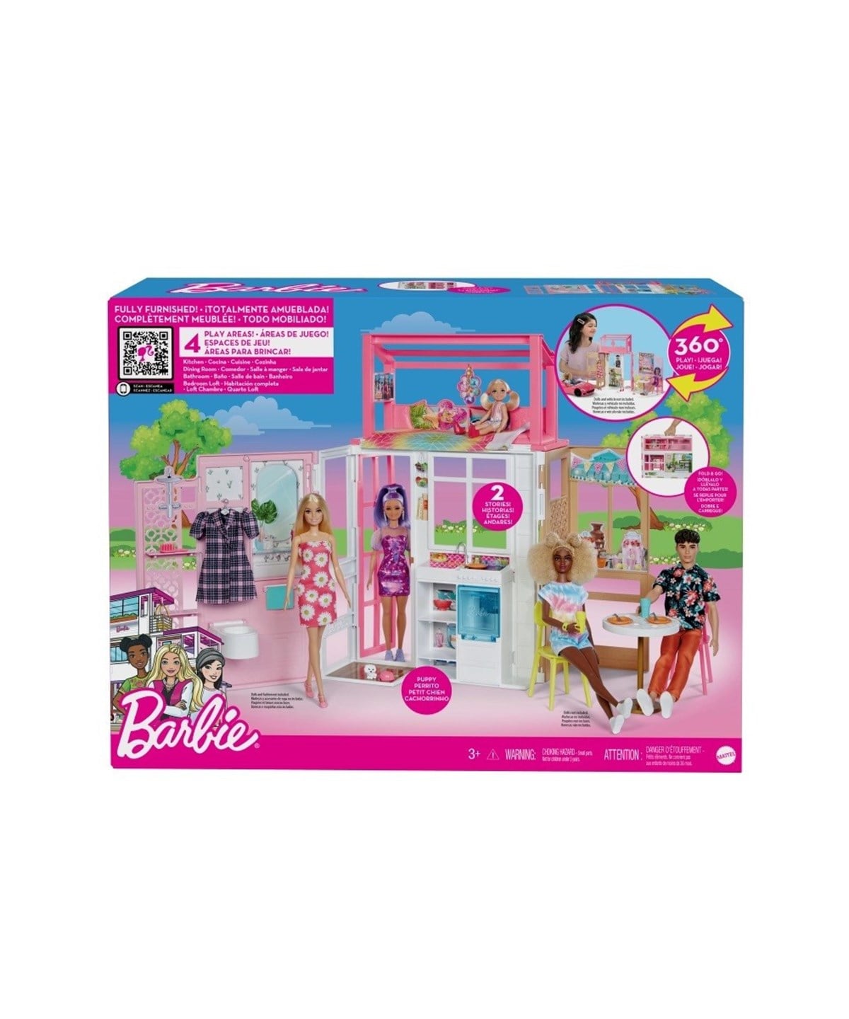 Evcilik Aksesuarları, Barbie, Barbienin Taşınabilir Portatif Evi HCD47