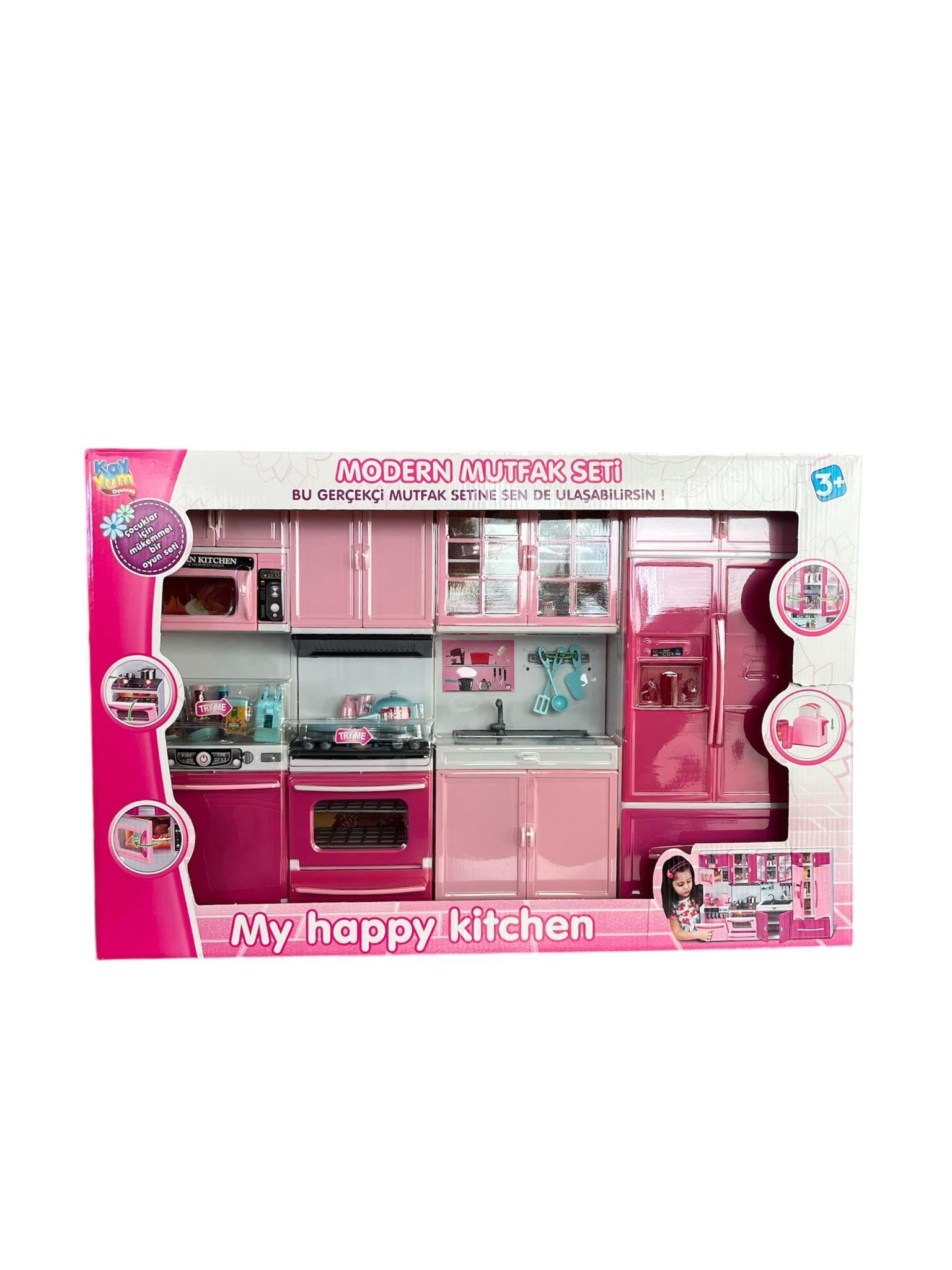 Evcilik Aksesuarları, KAYYUM OYUNCAK, Kayyum My Happy Kitchen Mutfak Seti 4 lü