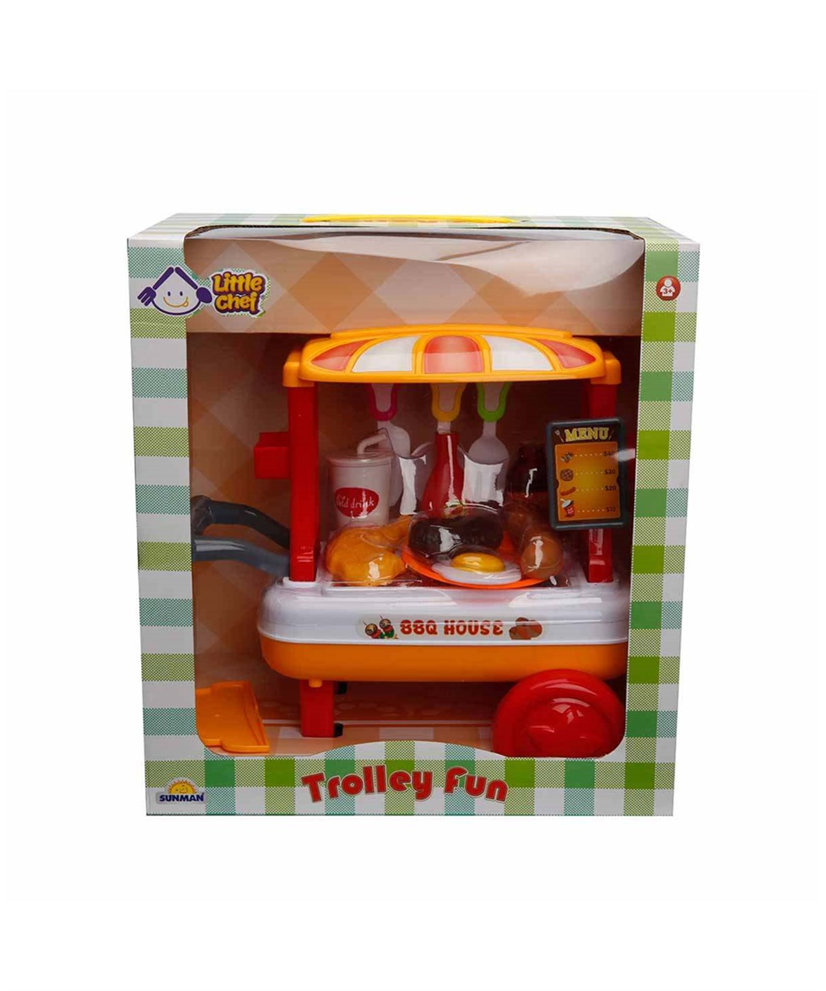 Evcilik Aksesuarları, Sunman, Little Chef Barbekü Arabası Oyun Seti