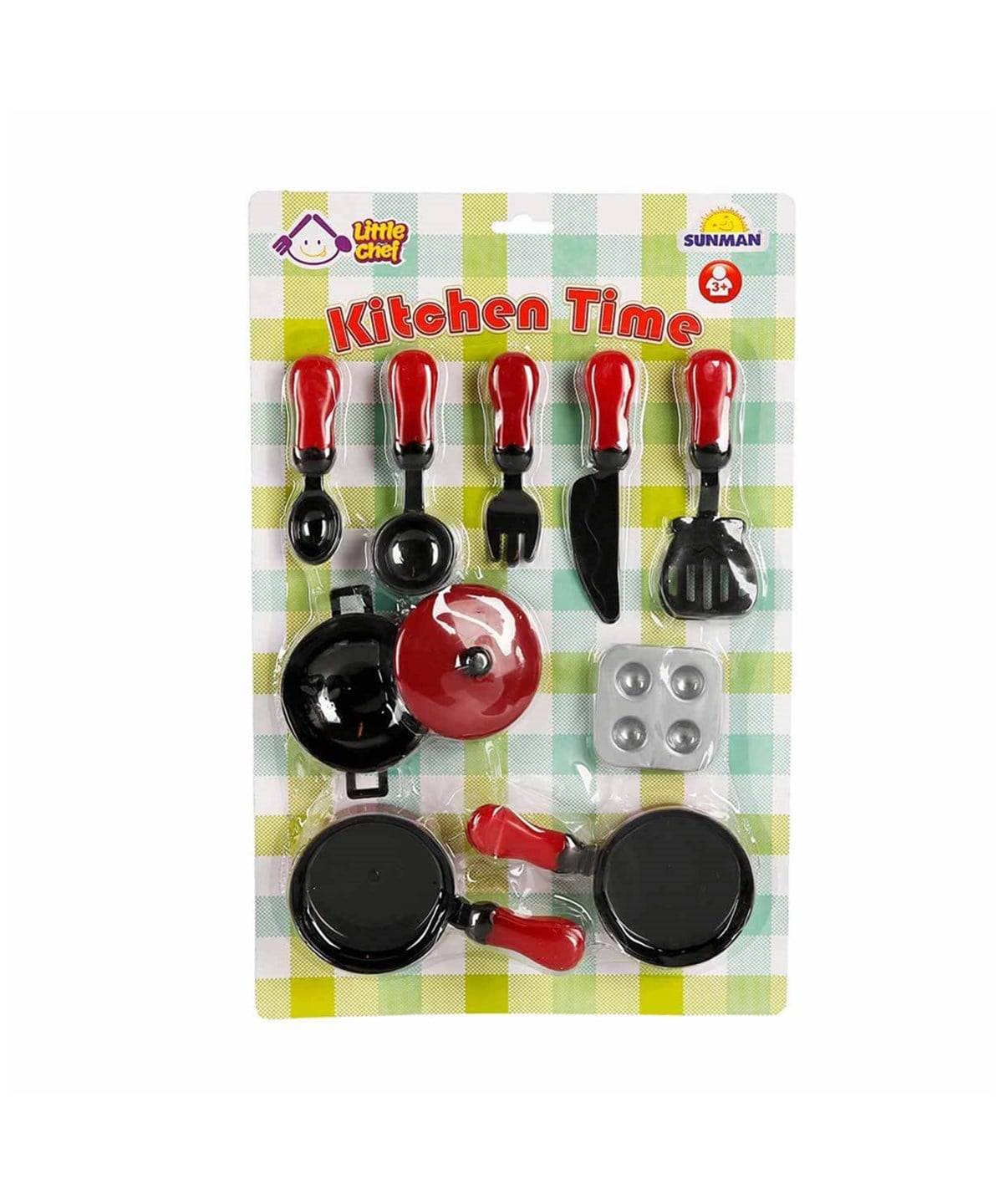 Evcilik Aksesuarları, Sunman, Little Chef Mutfak Aletleri 70004 Tava Seti