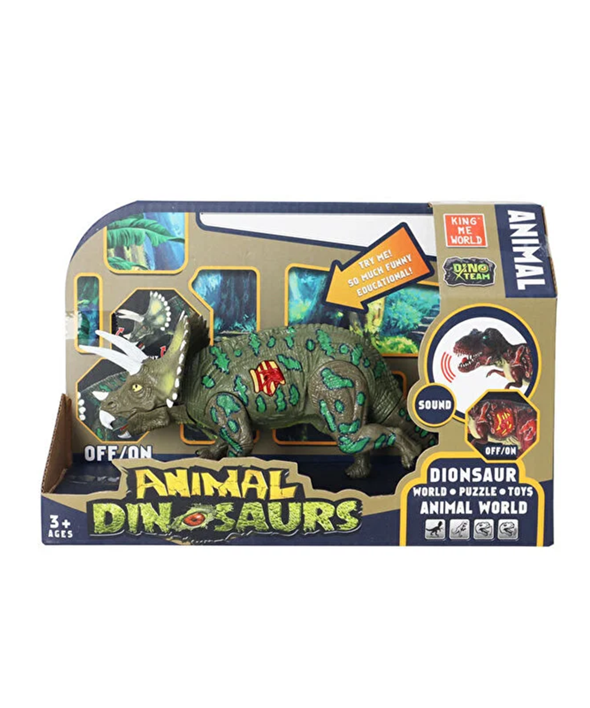 Fonksiyonel Hayvanlar, MEGA OYUNCAK, Animal Dinosaurs Serisi Sesli Işıklı Dino A-5