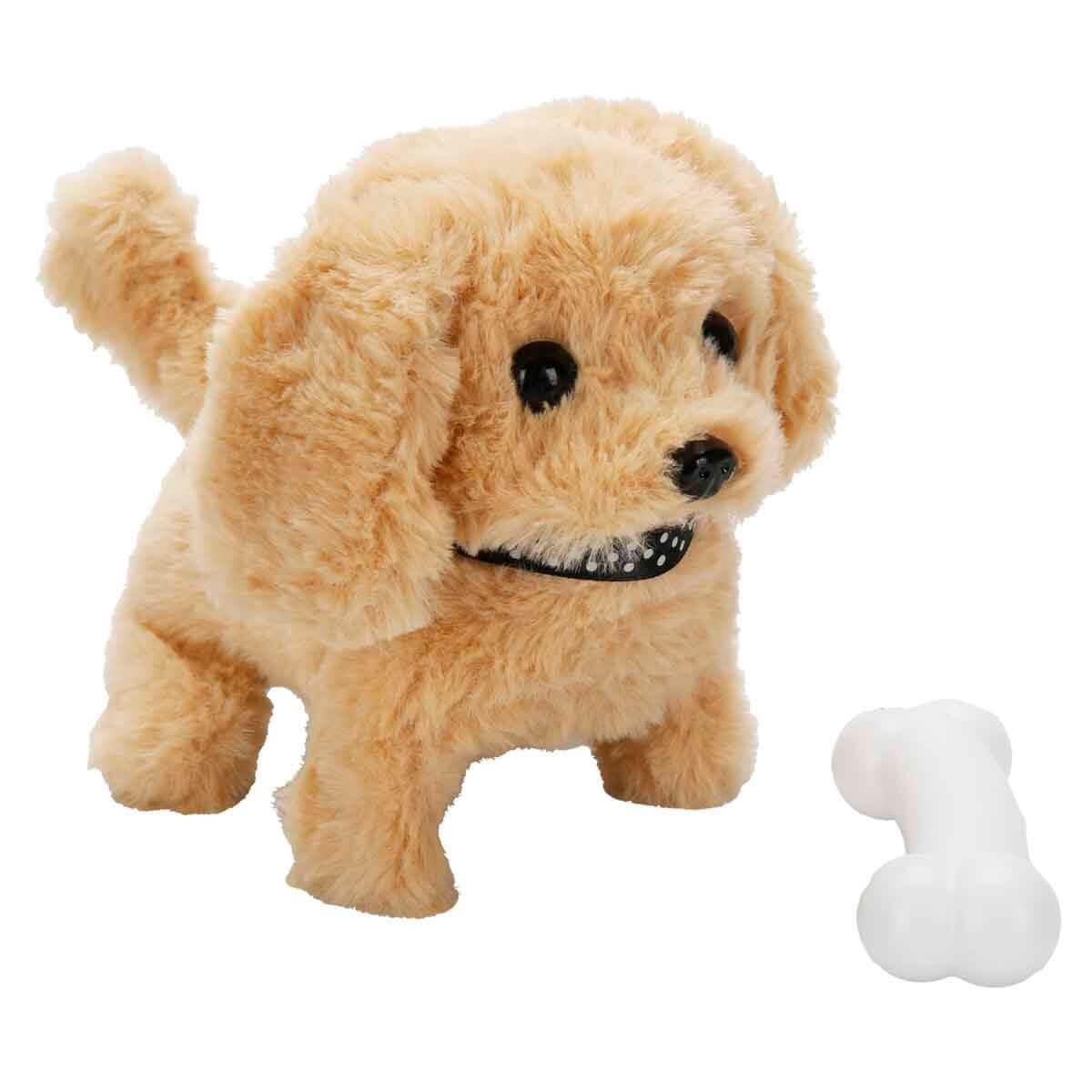 Fonksiyonel Peluşlar, Sunman, Sesli ve Hareketli Kahverengi Peluş Köpek