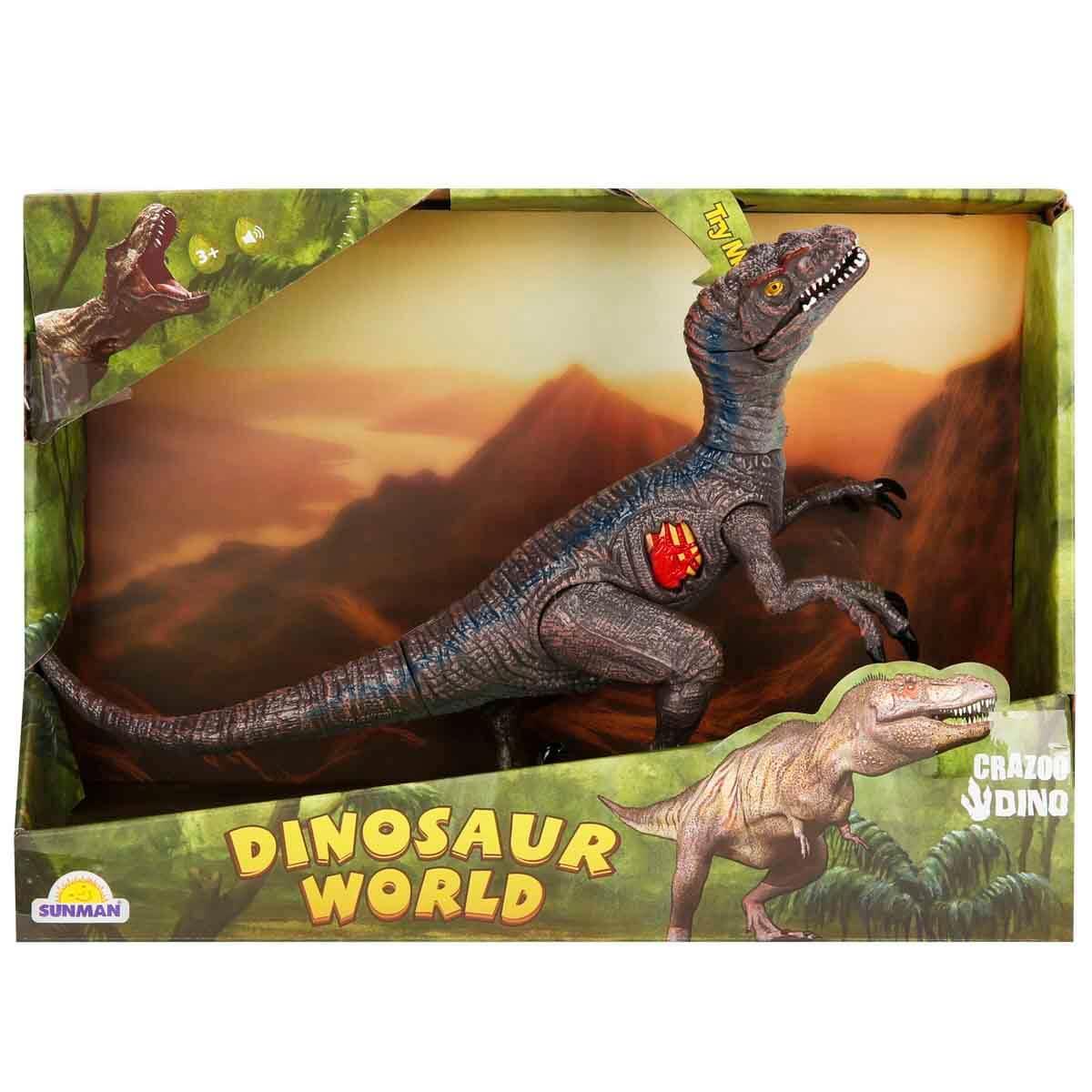 Hayvan Figürleri, Sunman, Dinosaur World Sesli Dinozorlar 23 cm 34545 Yırtıcı Pençe