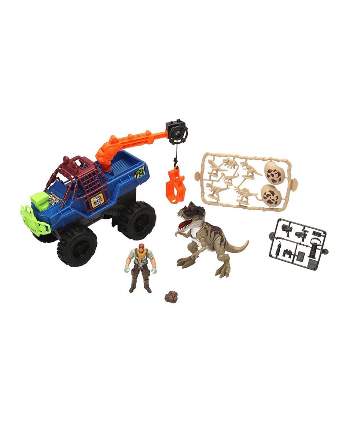 Hayvan Setleri, Sunman, Chap Mei S00542059 Dino Valley Roughneck Bigwheel Dinozor Oyun Seti 20882 Arazi Aracı