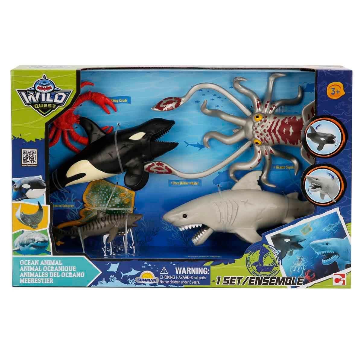 Hayvan Setleri, Sunman, Okyanus Hayvanları Seti 90540 Kalamarlı Set