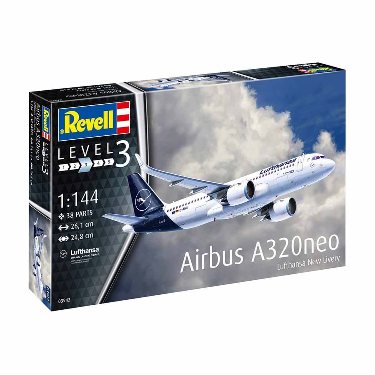 Hobi ve Koleksiyon, REVELL, Revell 1:144 Maket Airbus A320 Lufthansa 63942