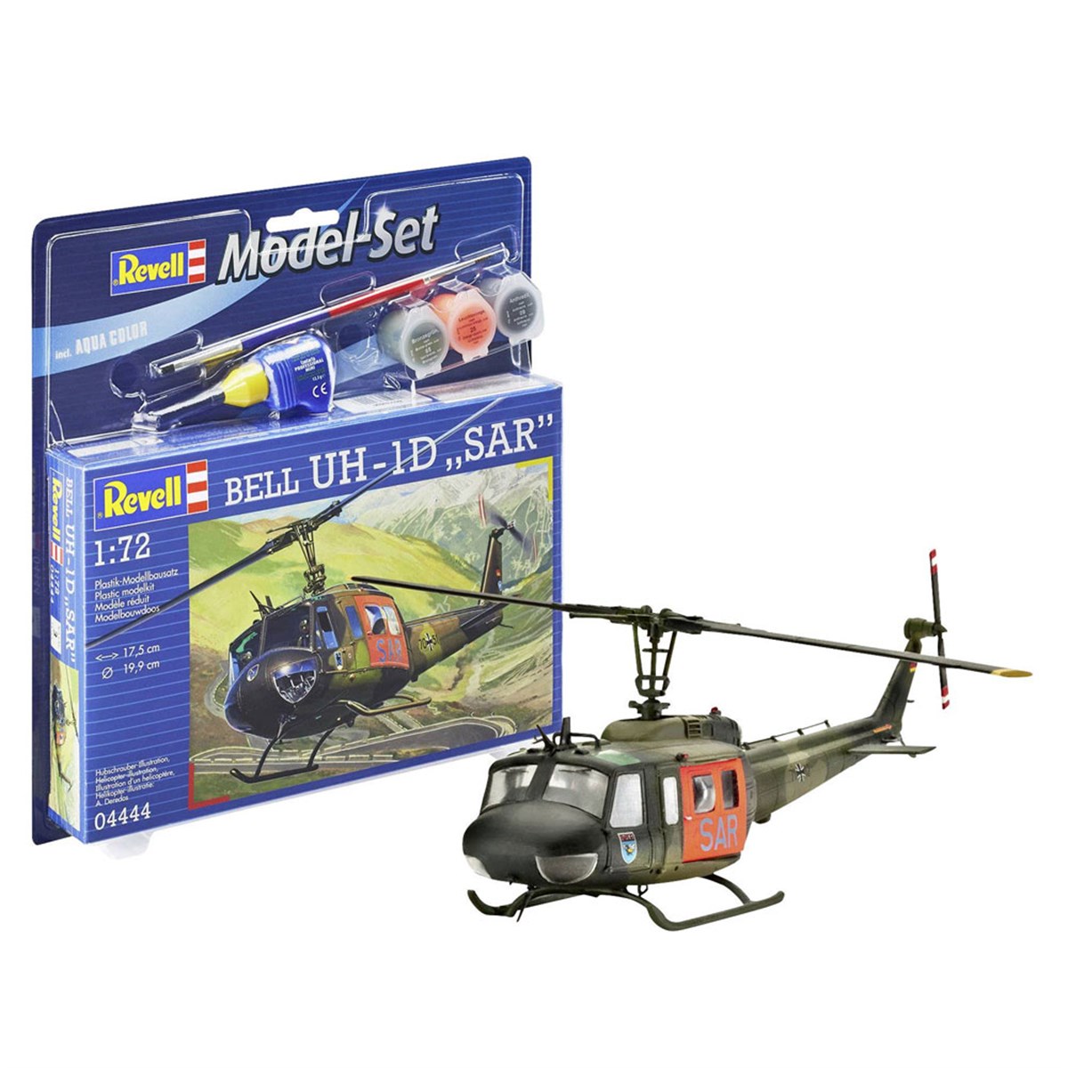 Hobi ve Koleksiyon, REVELL, Revell 1:72 Model Set Bell UH-1D SAR 64444
