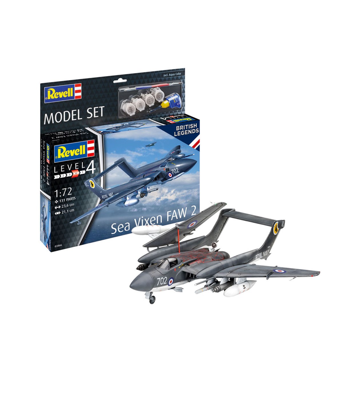 Hobi ve Koleksiyon, REVELL, Revell 1:72 Model Set Uçak Sea Vixen Faw 2 63866